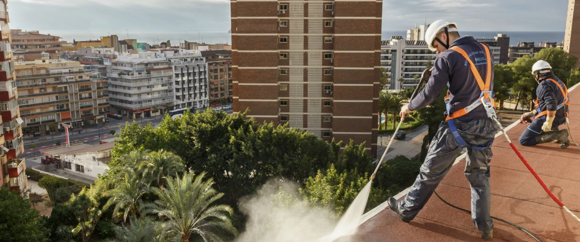 Trabajo de mantenimiento de edificio